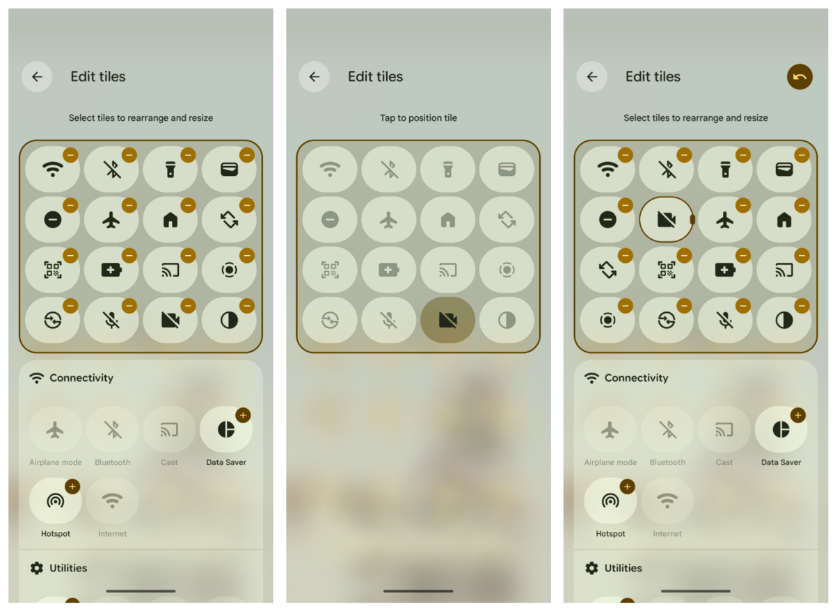 Android 16 introduce un gesto de doble toque para reorganizar con precisión los Ajustes Rápidos en Pixel