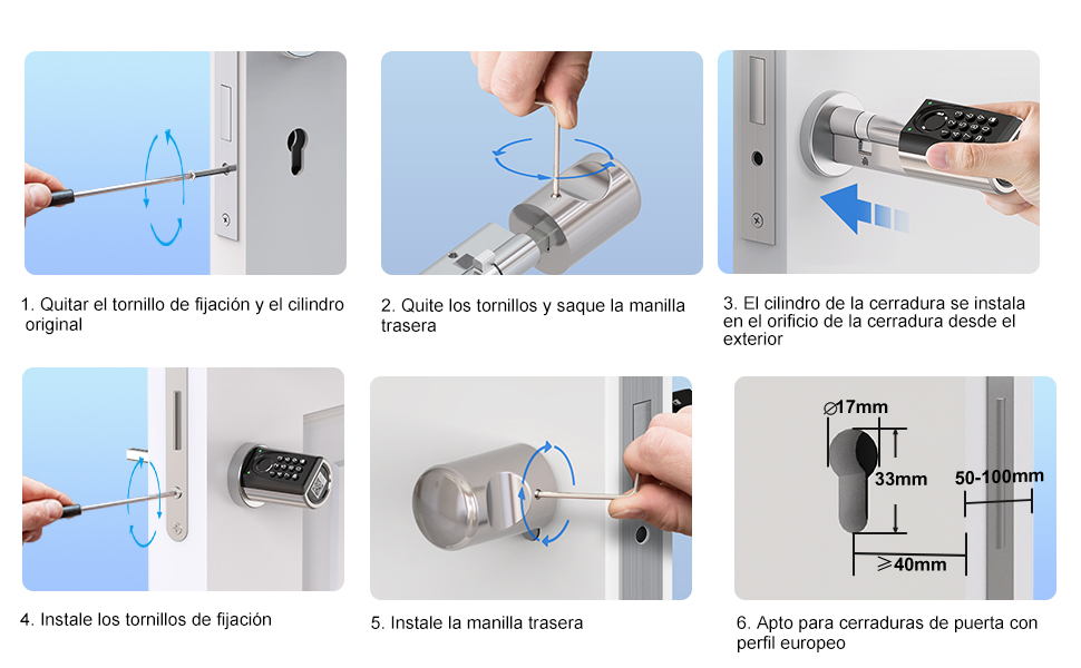 WELOCK Smart Lock U41 Pro: Instalación sencilla