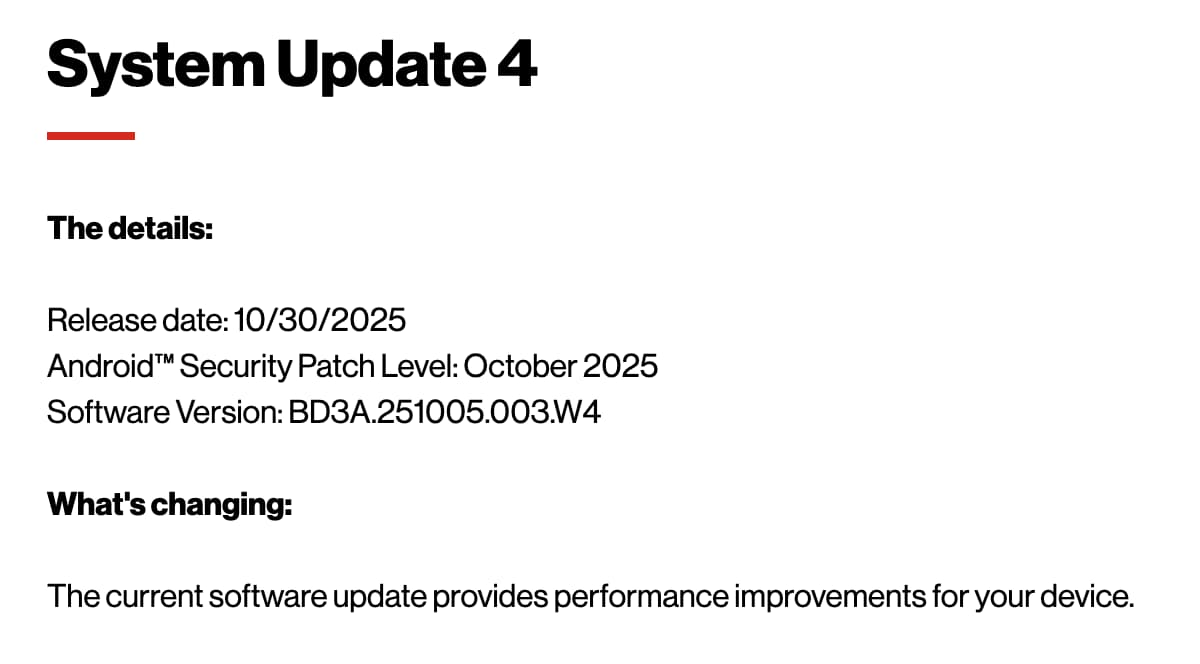 Actualización de Sistema Android para Pixel 10/30/2025