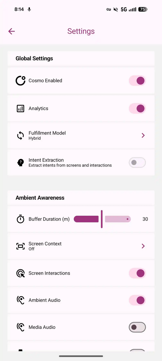 AI COSMO SETTINGS 1
