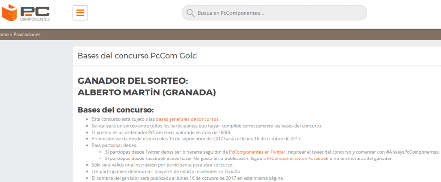 Bases del concurso PcCom Gold   Pccomponentes.png