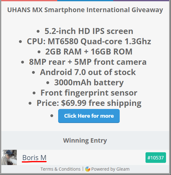 Bezel less UHANS MX World wide Giveaway.png