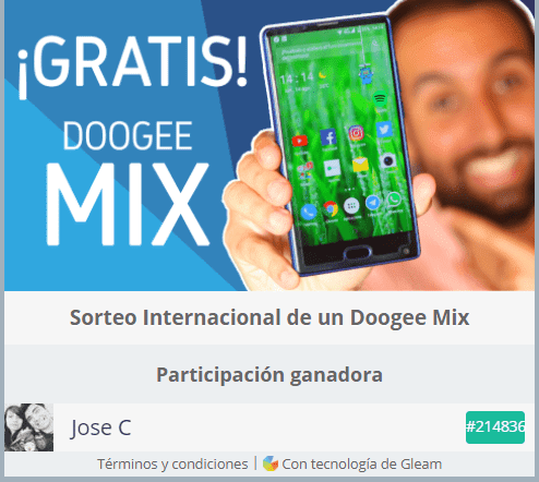 Consigue Gratis un Doogee Mix  ¡sorteo internacional .png