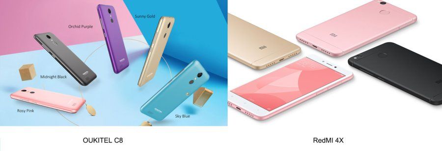 OUKITEL C8 VS REDMI 4X-COLORS.jpg