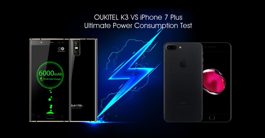 OUKITEL K3 VS iPhone 7 plus power consumption.jpg