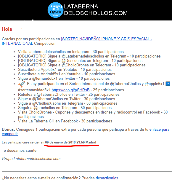 Participación confirmada   SORTEO NAVIDEÑO  IPHONE X GRIS ESPACIAL.png