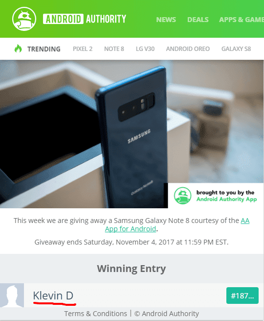 Samsung Galaxy Note 8 International Giveaway    AndroidAuthority.png