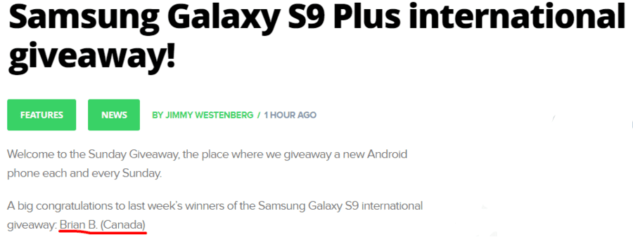 Samsung Galaxy S9 Plus international giveaway    Android Authority.png