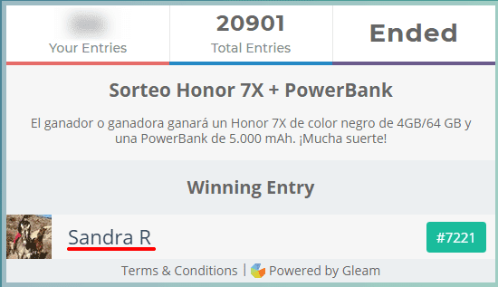 Sorteo  Honor 7X   PowerBank.png