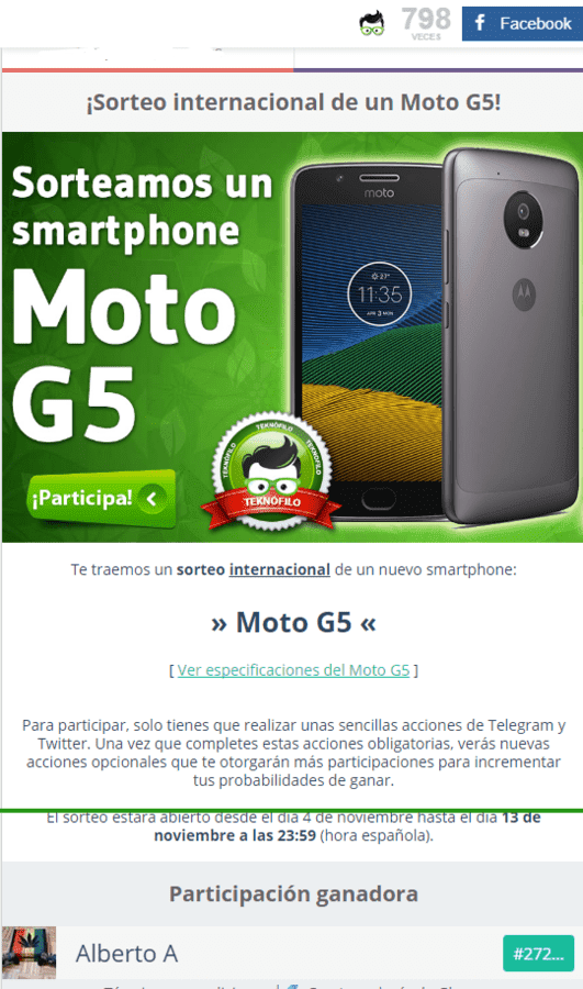 ¡Sorteo internacional de un Moto G5    Teknófilo.png