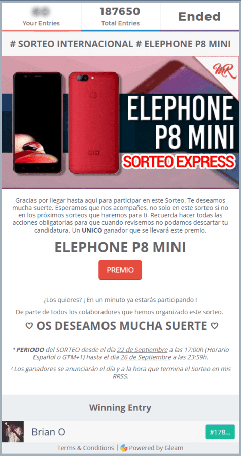 SORTEO INTERNACIONAL   ELEPHONE P8 MINI.png