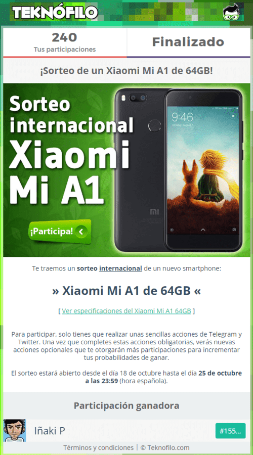 Sorteo internacional Xiaomi Mi A1.png