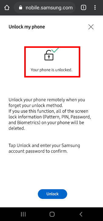¿Cómo desbloquear Galaxy S20 cuando olvida la contraseña o el PIN (sin reiniciar el teléfono)? 7 Desbloquee Galaxy S20 de forma remota sin contraseña / PIN