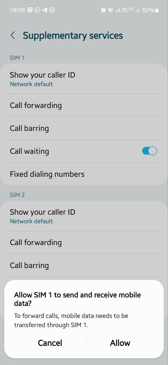 Desvío de llamadas de Samsung