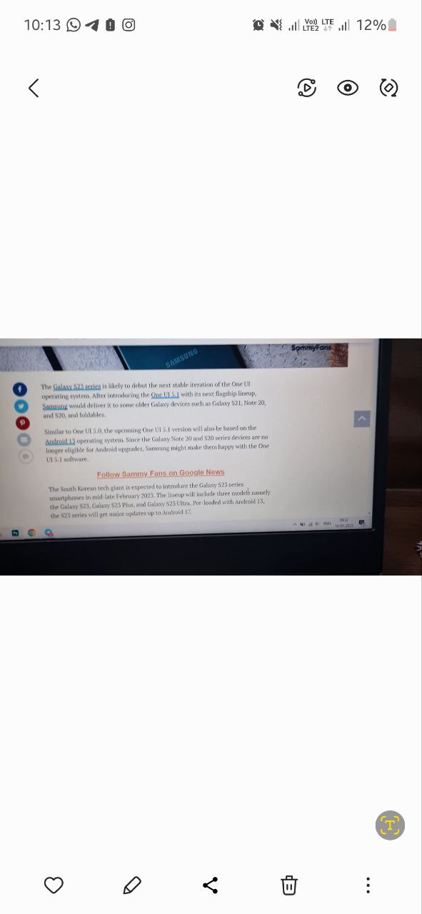 Texto de extracción de video de Samsung