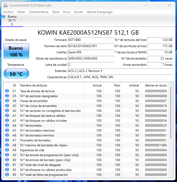 CrystalDiskInfo NiPoGi GK3PLUS