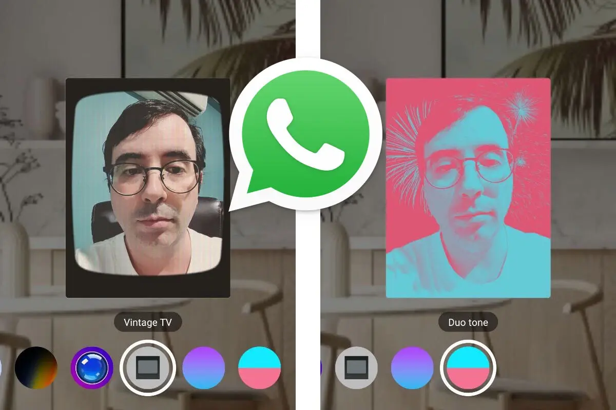 Las videollamadas de WhatsApp ahora cuentan con nuevos filtros y fondos