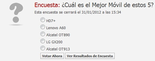 Votación al mejor Móvil del Mes (MDM)