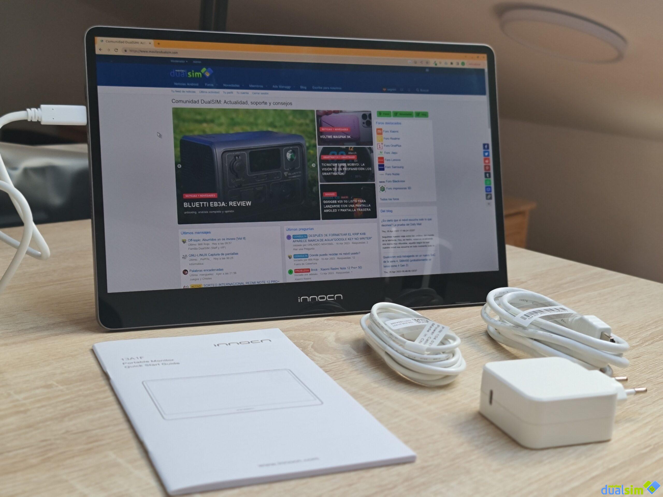 Review monitor portátil INNOCN 13A1F: opinión y análisis completo