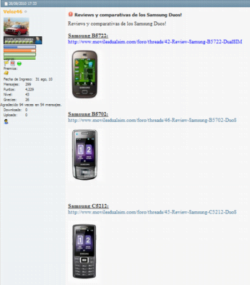 Samsung Duos reviews y comparativas