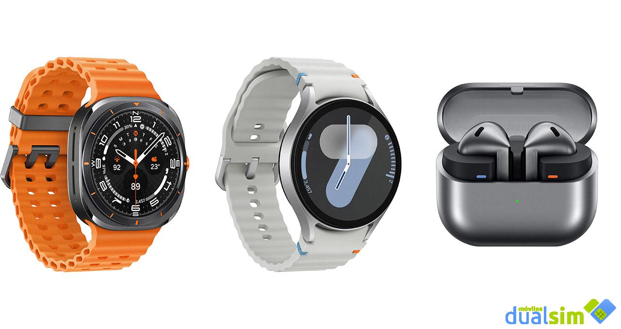 Samsung Galaxy Watch Ultra, Watch7 y Buds 3 revelan su diseño antes de lo previsto