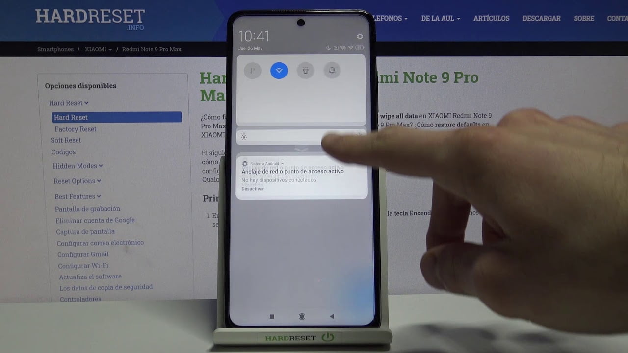 Cómo se comparten los datos desde un Redmi Note 9T