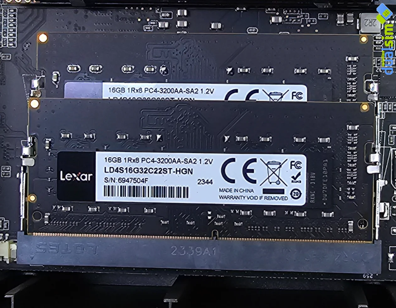 Memoria RAM instalada en el Mini PC NiPoGi CK10
