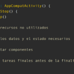 onStop() - Android Kotlin