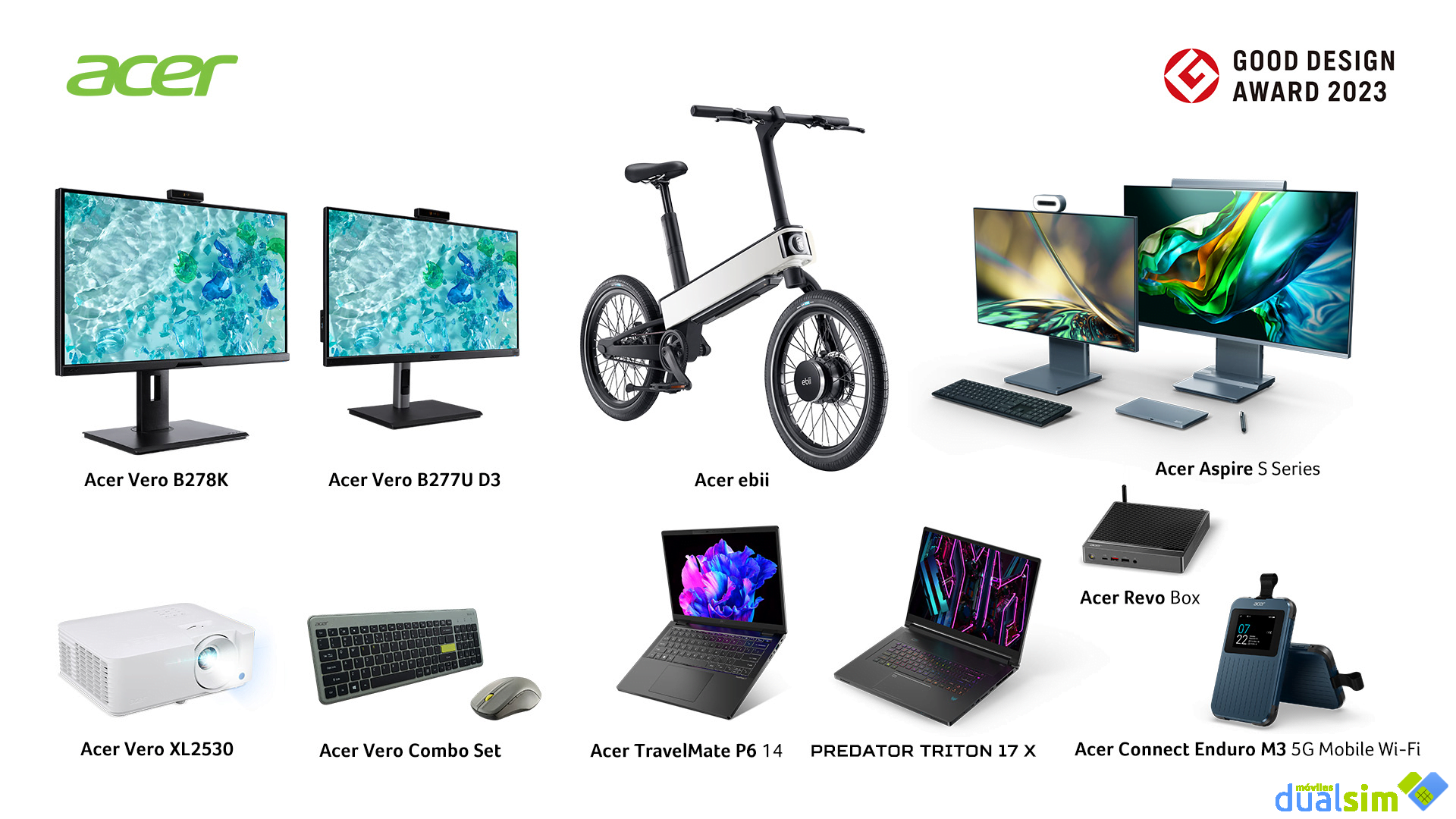 Acer triunfa en los Good Design Awards 2023 con su enfoque en la sostenibilidad