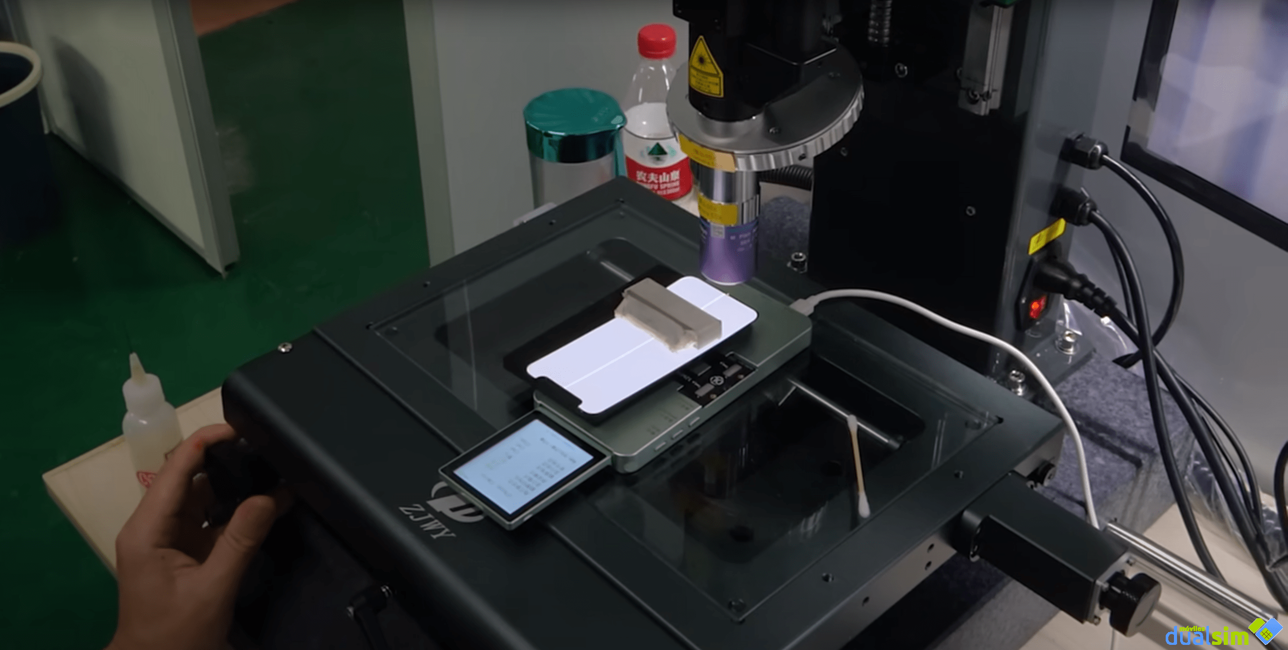 Cómo reparar línea verde en pantalla
