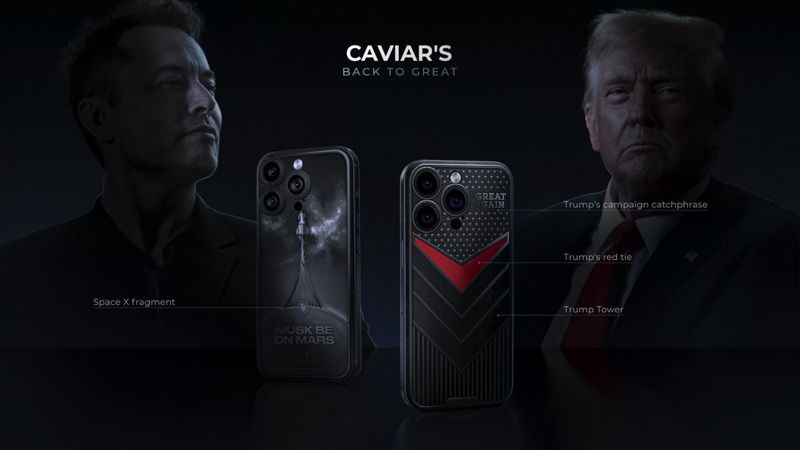Edición del iPhone 16 inspirada en Musk, Trump y Jobs