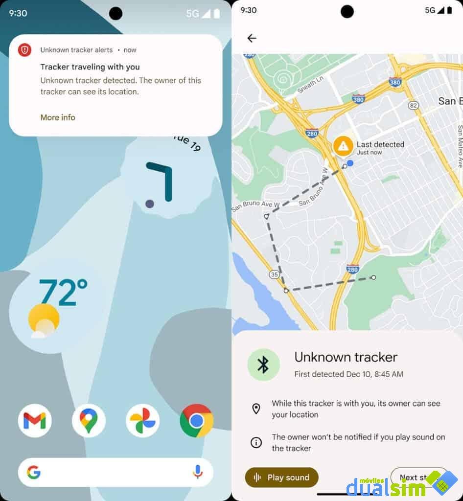 Android 14 Tracker Alerts