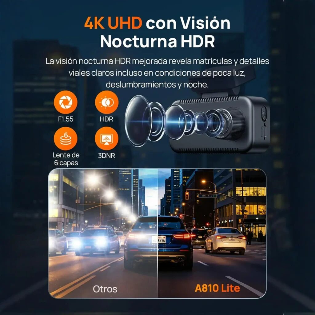 70mai A810 Lite 4K GPS WiFi
