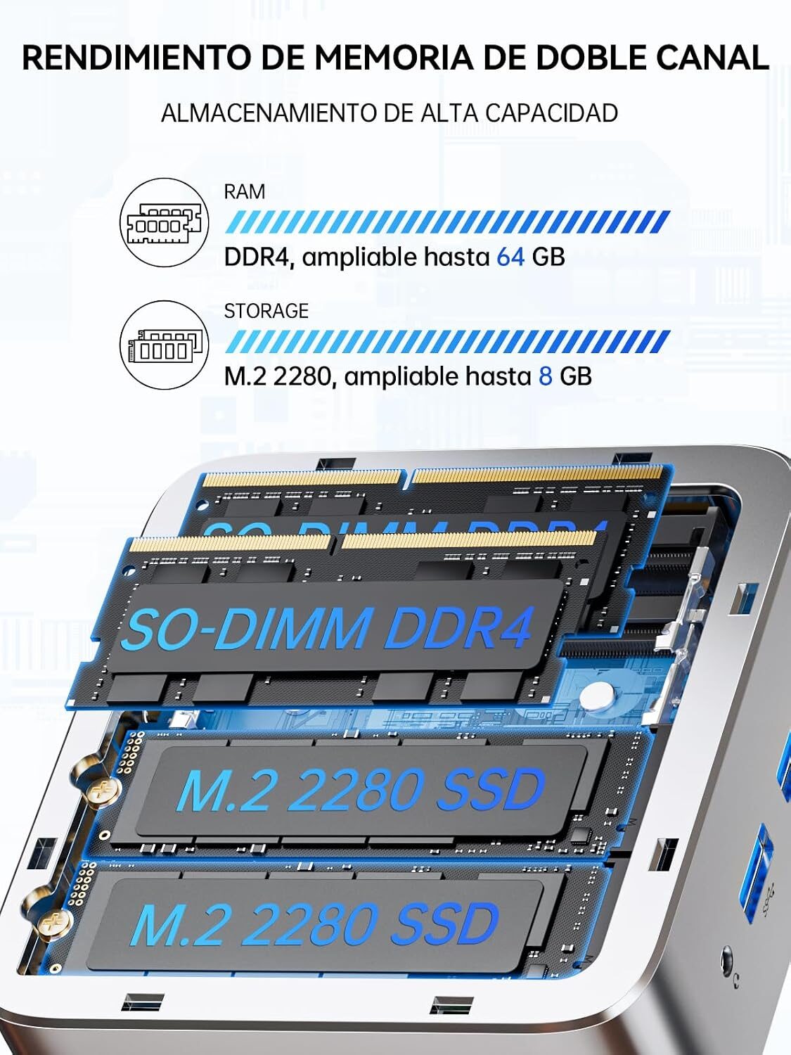 GMKtec AMD Ryzen 5 W11 Pro 3500U