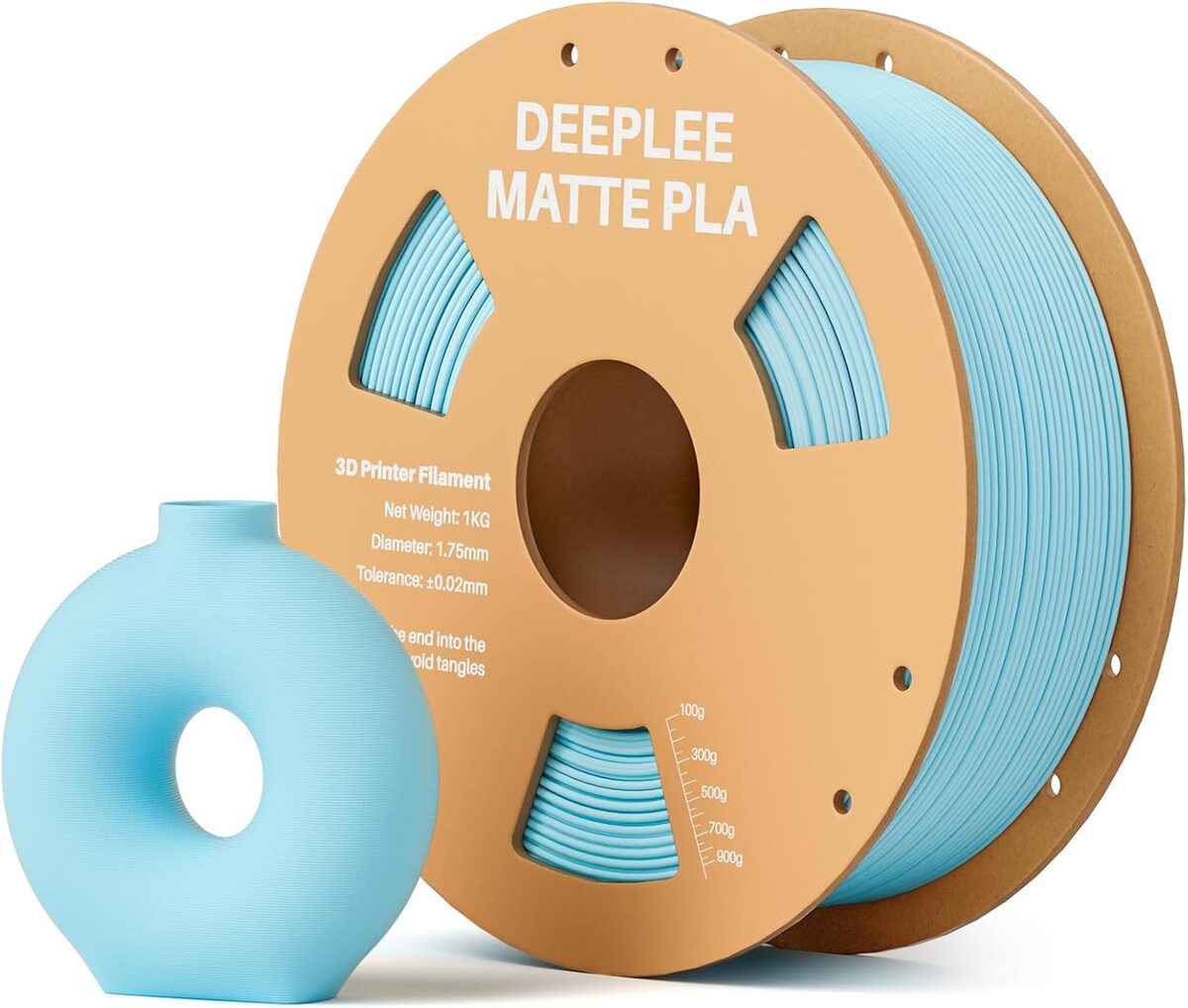 DeepLee Matte PLA Azul Hielo 1kg