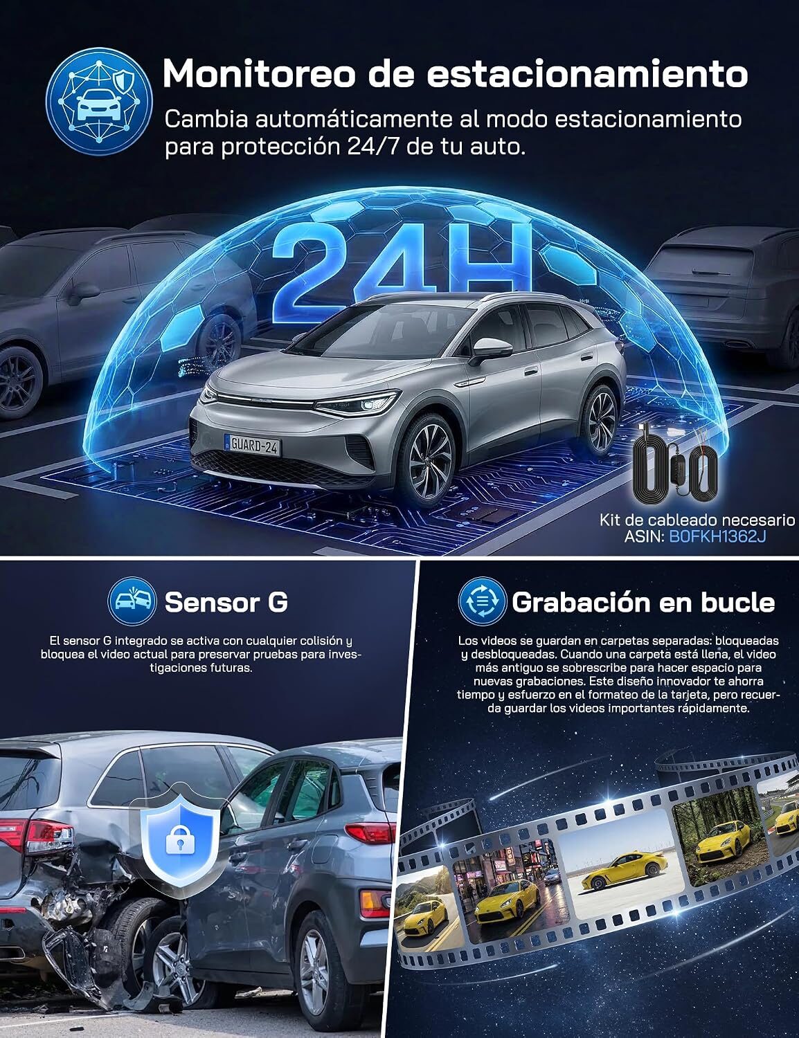 WOLFANG 2.5K WD09 Cámara delantera 1 canal