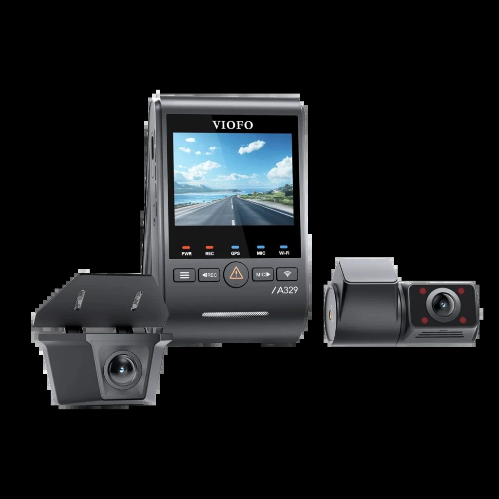 VIOFO A329SW 3CH 4K 30fps Frontal + 2K Trasera + 2K Cabina