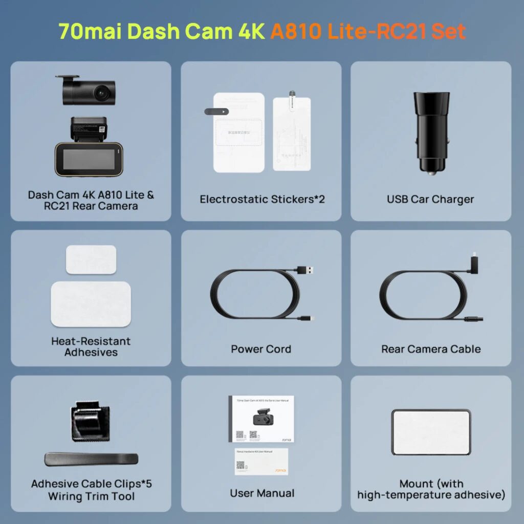 70mai A810 Lite Set RC21