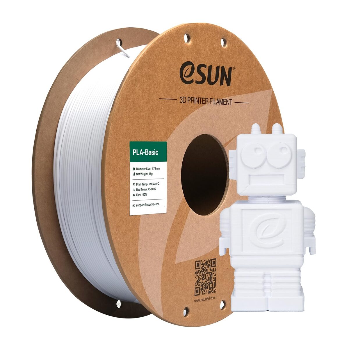 eSUN PLA Basic Blanco Frío 1.75 1KG