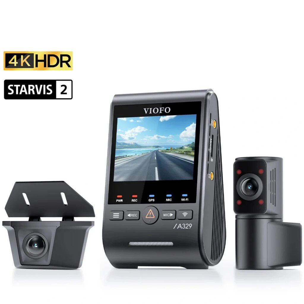 VIOFO A329SW 3CH 4K 30fps Frontal + 2K Trasera + 2K Cabina