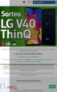 ¡Sorteo del nuevo LG V40 ThinQ con 6GB 128GB    Teknófilo.png