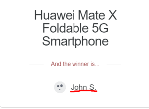 Huawei Mate X Foldable 5G Smartphone Giveaway » Gadget Flow.png